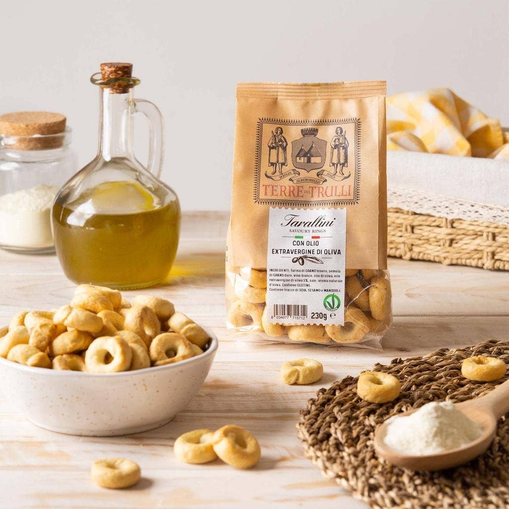 Apulijos „Tarallini“ su alyvuogių aliejumi, 230 g